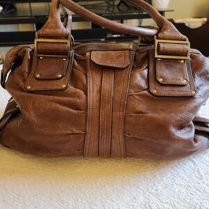 Kooba Brown Leather Satchel